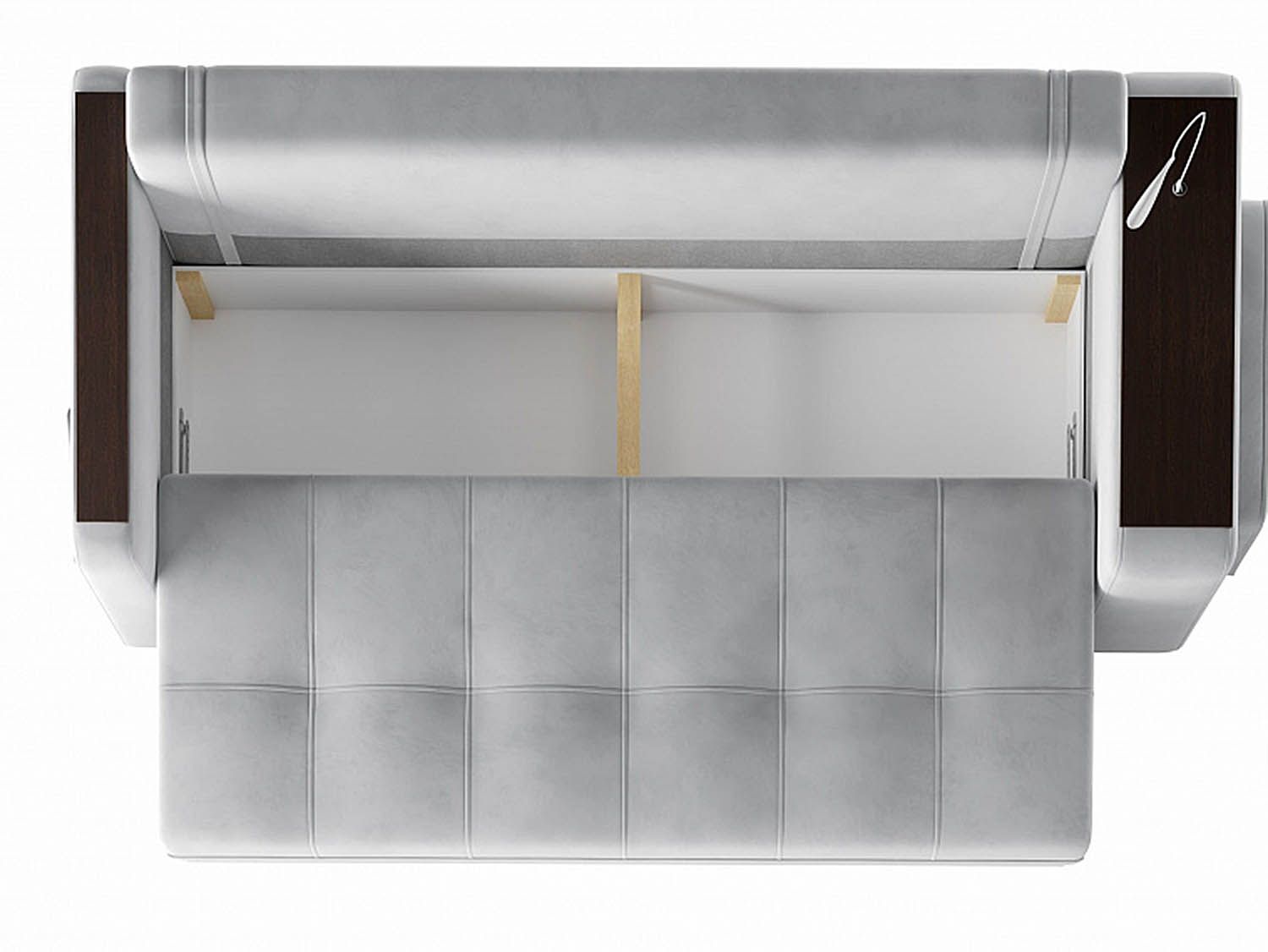 Диван Smart 4 пуф слева Б4-3Т-Б3 СК Ультра Смог