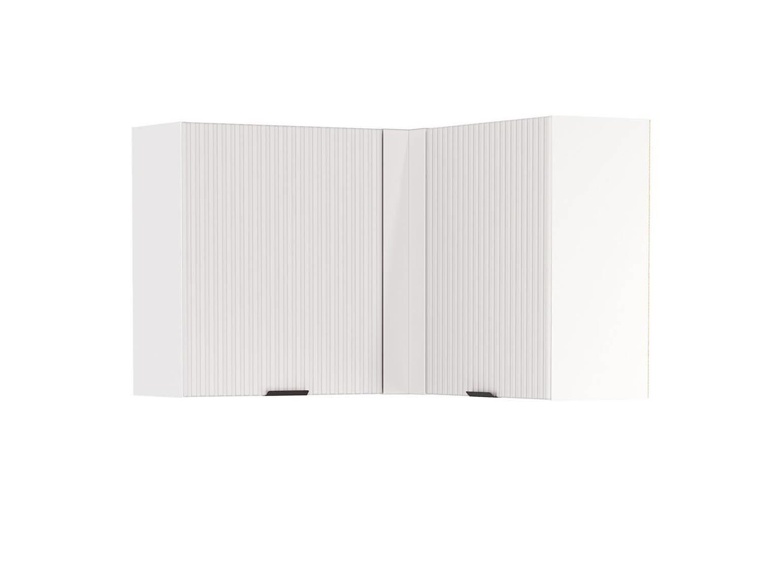 Венера полка угловая МДФ / Белый фрезерованный