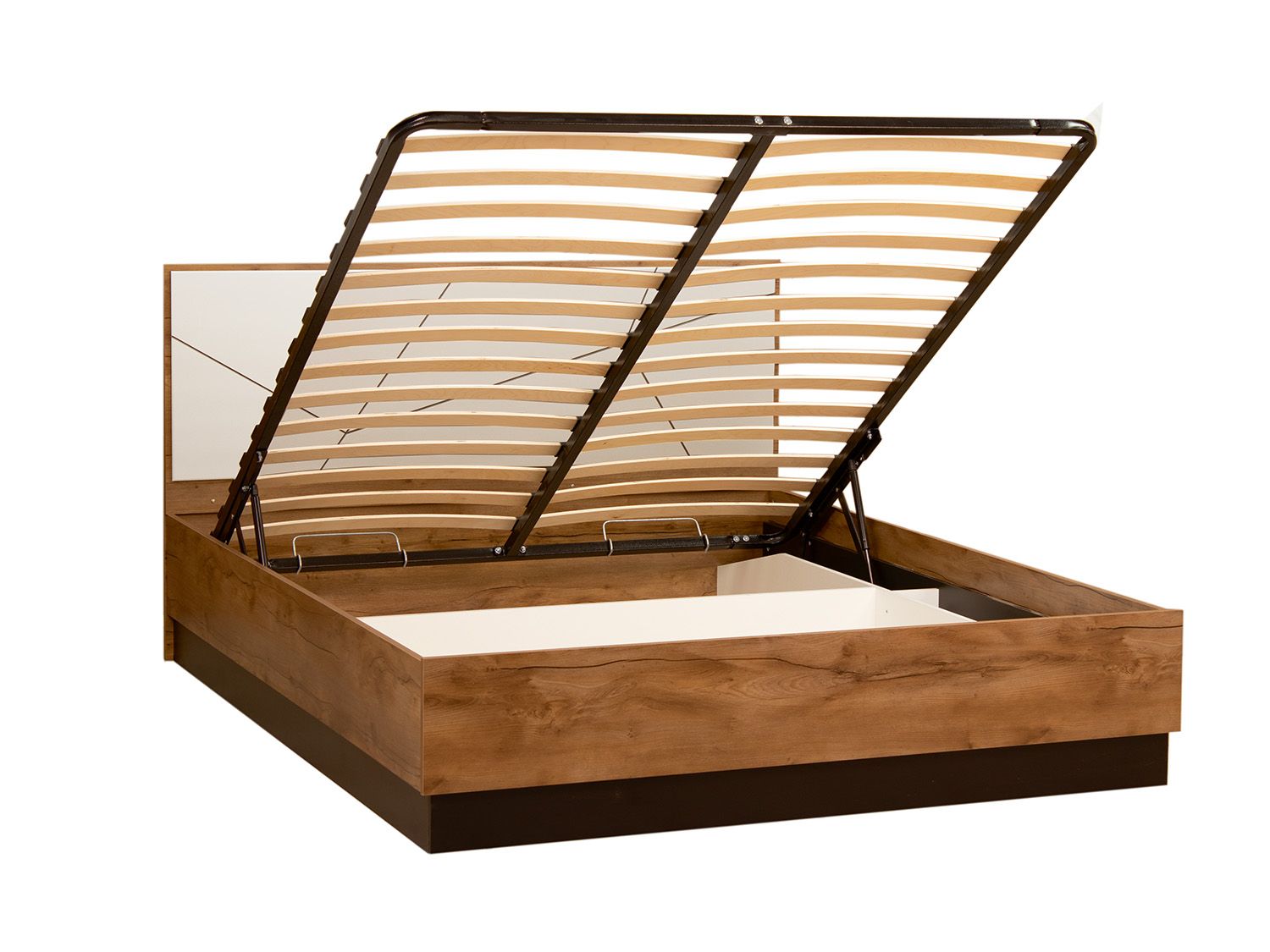 Кровать Гамма с подъемным механизмом 54.15 Таксония/Белый