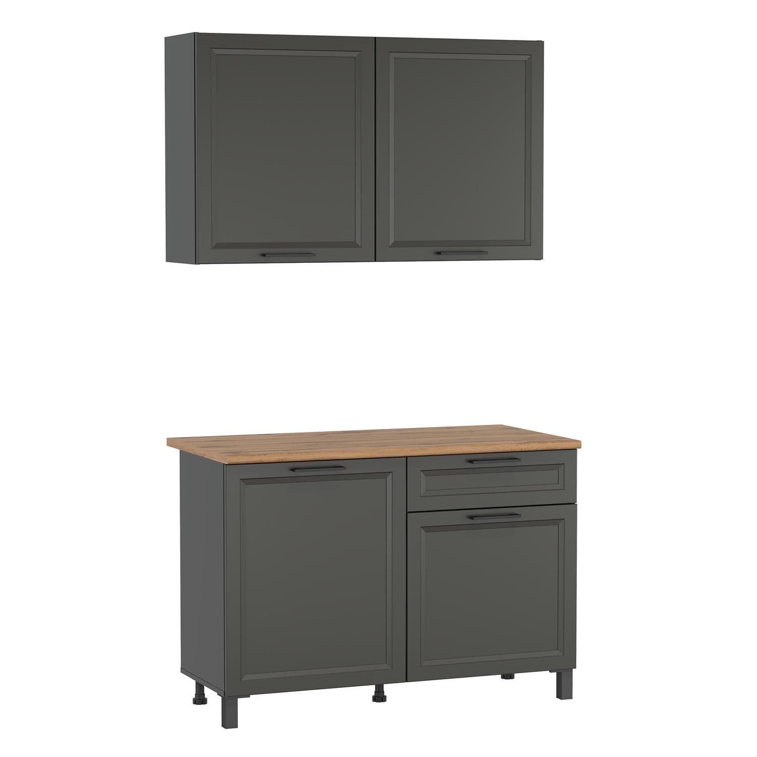 Кухня Римини 1200 диамант серый