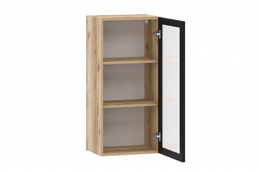 Moru шкаф навесной 100.82.450 / Дуб делано/Черный