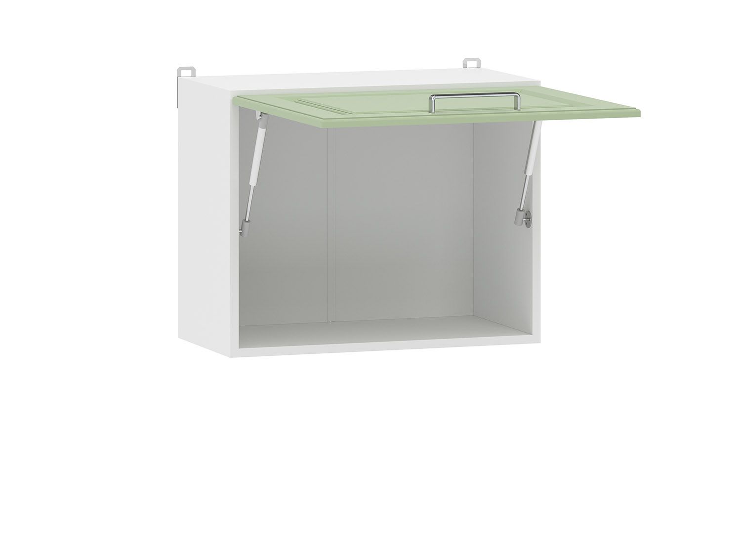 Вокс 100.39 600 шкаф навесной / Белый/Фисташка