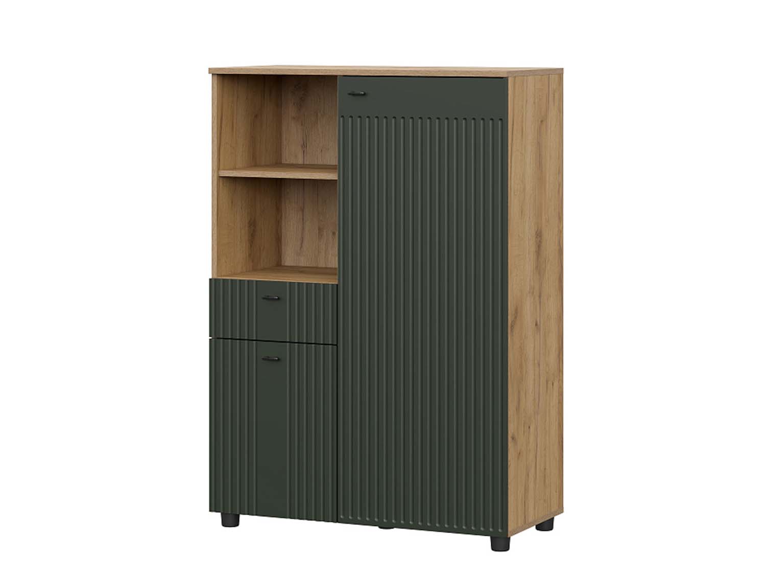 Милан тумба многофункциональная - Дуб Крафт золотой/Олива