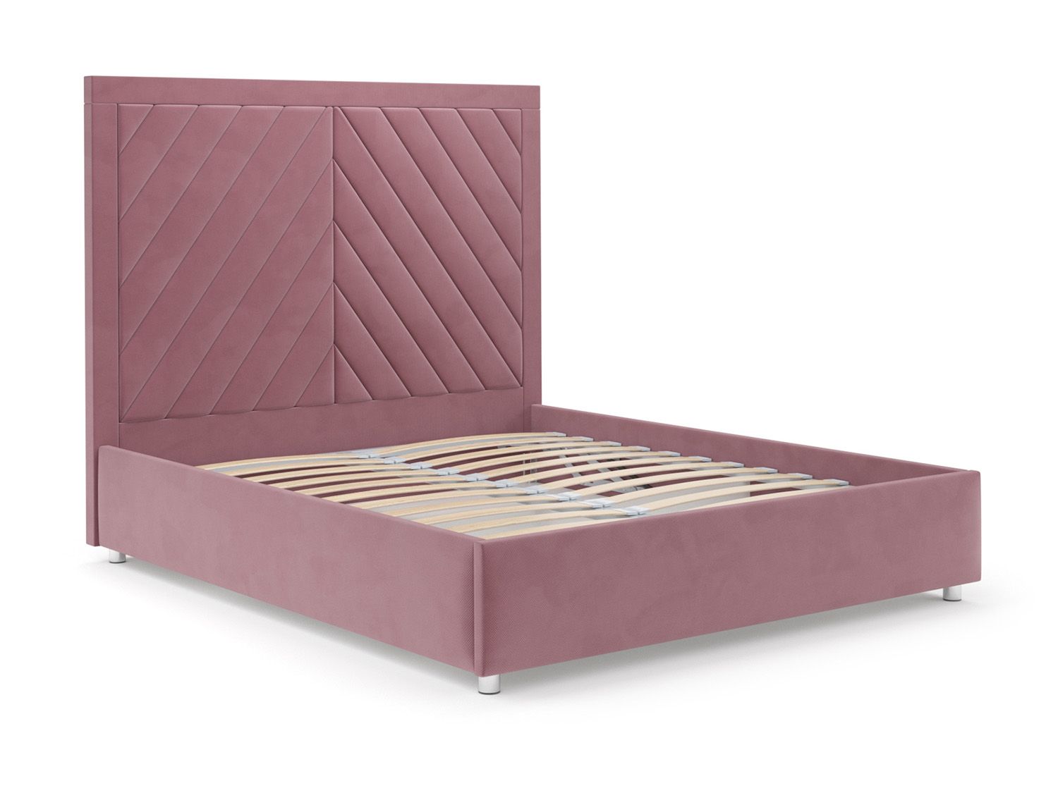 Кровать Мишель велюр пудра НВ-178 18 140