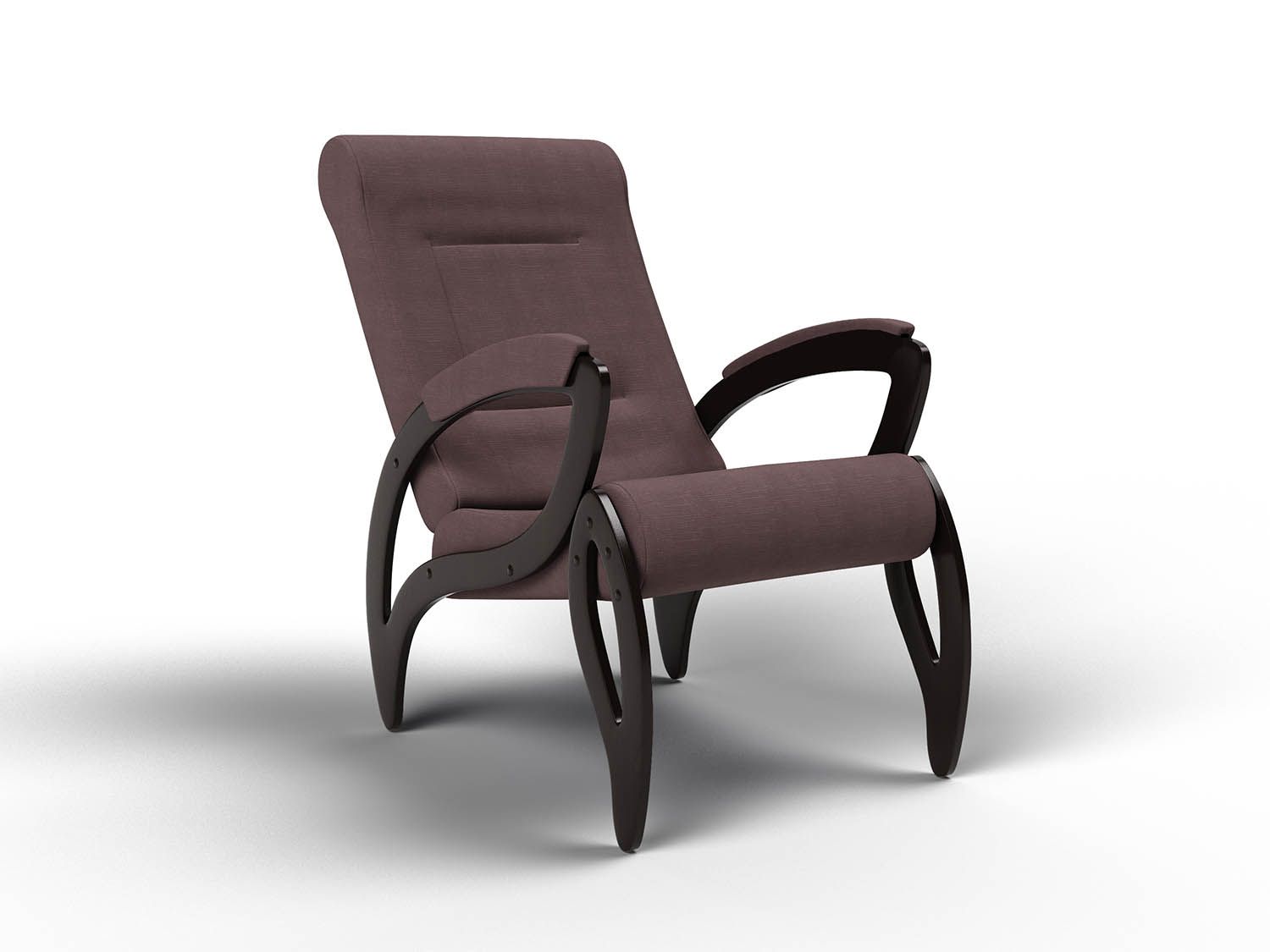 Кресло Зельден Черный / Кофе с молоком