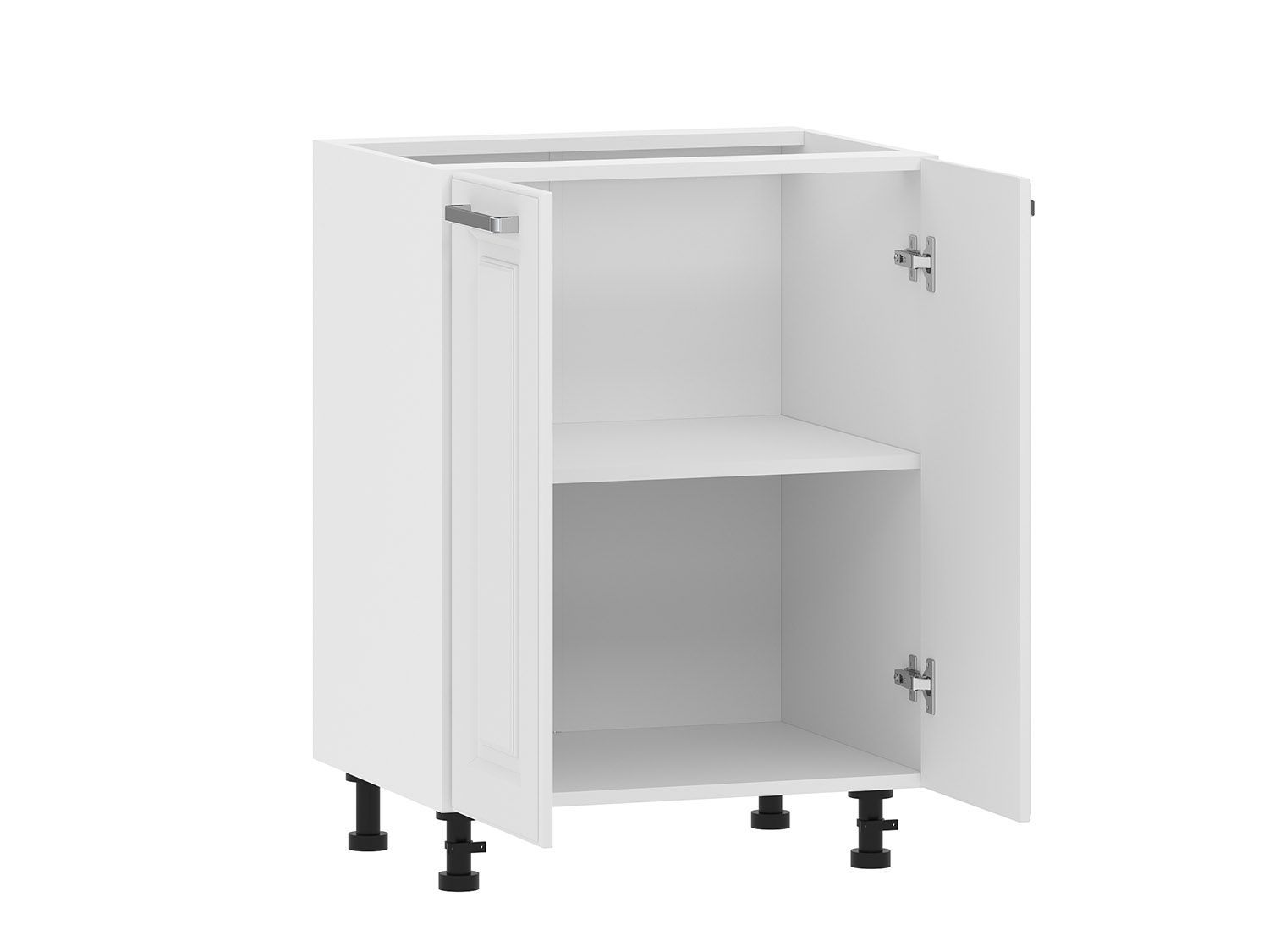 Вокс 100.02 тумба кухонная (600) Белый / Меренга