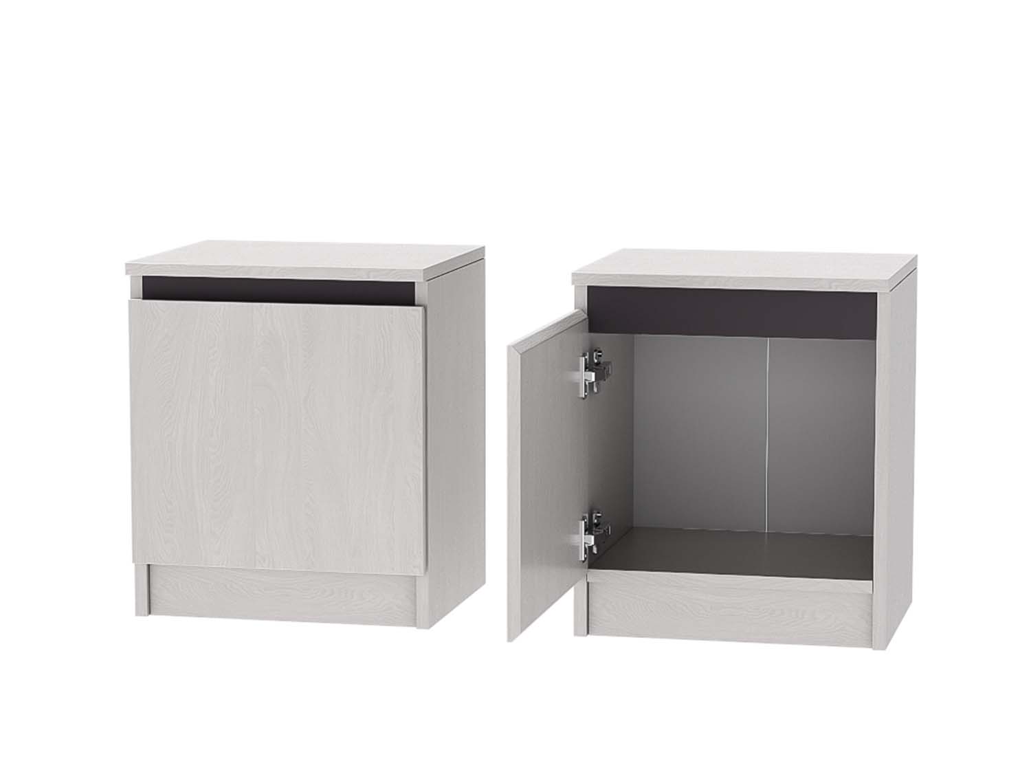 Кэт-1 тумба 1 створка - Ясень Анкор светлый