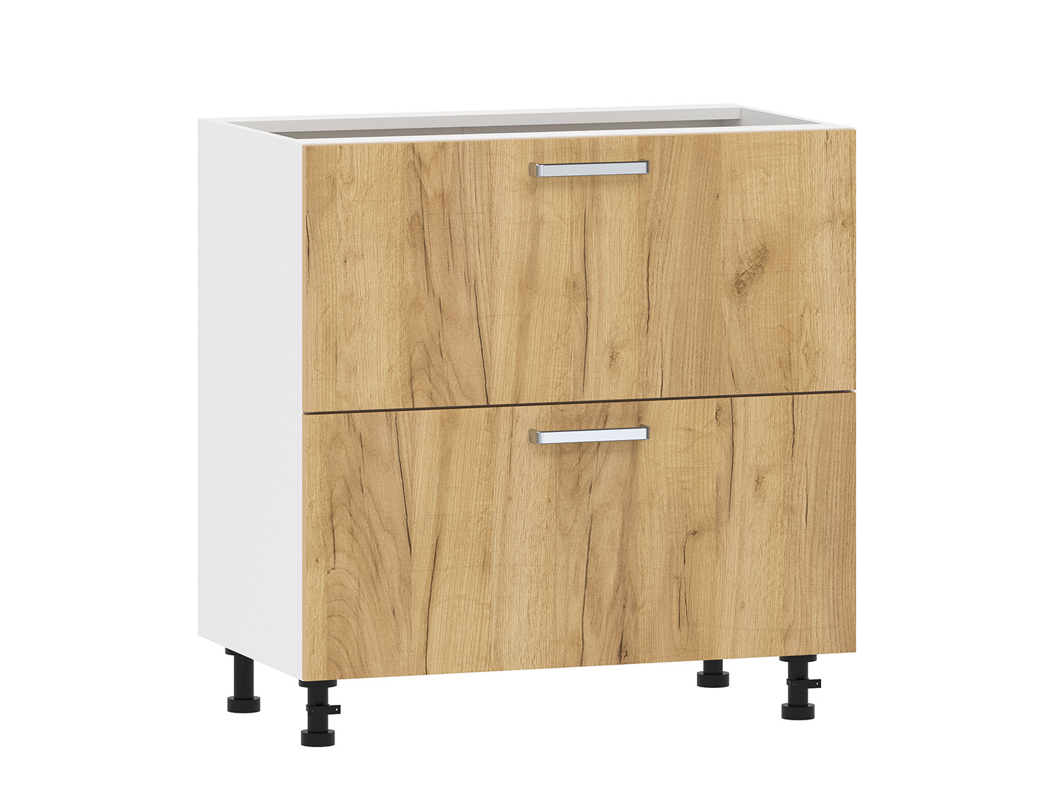 Борги 100.05 800 тумба кухонная / Белый/Дуб Крафт золотой