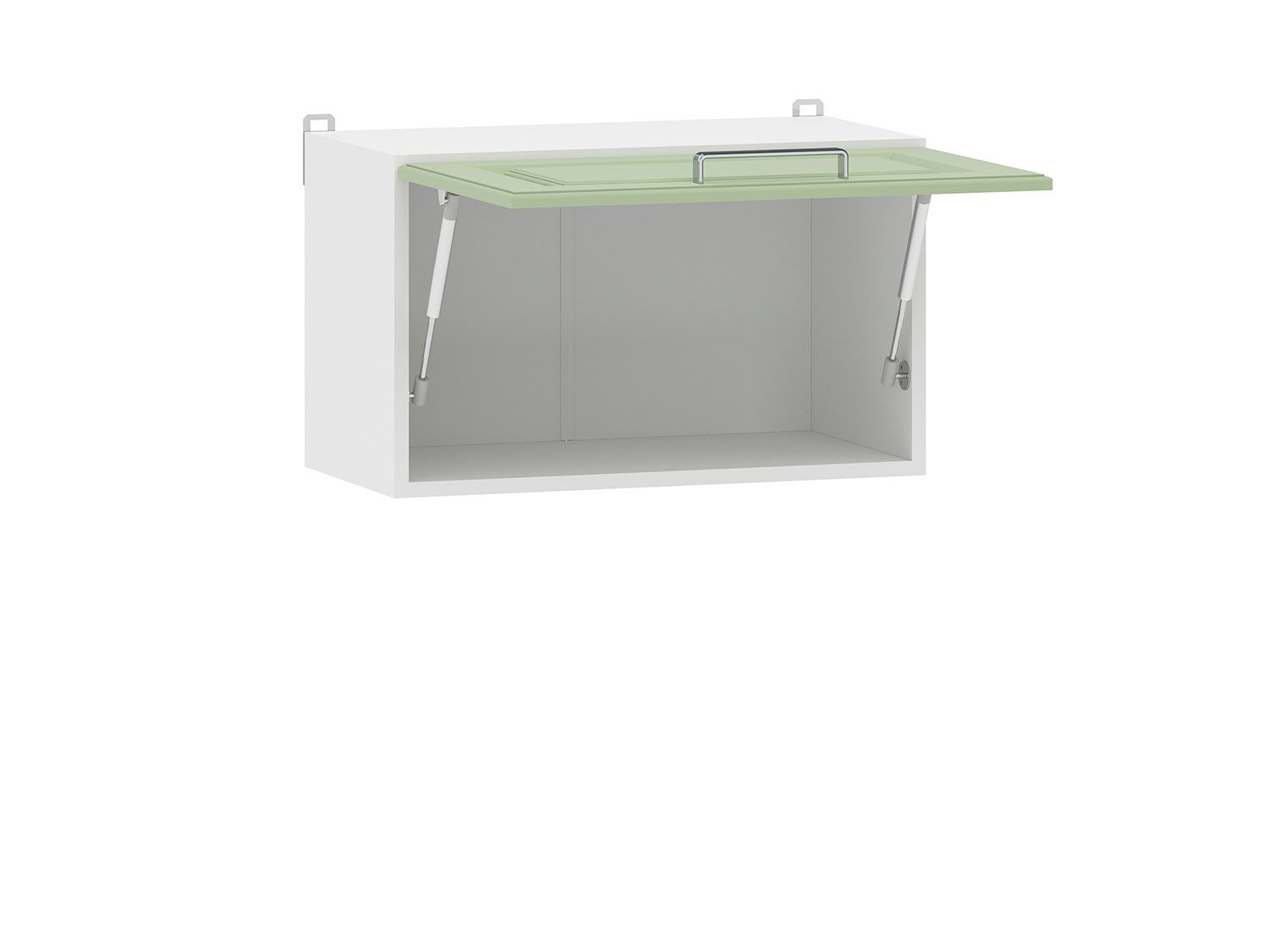 Вокс 100.38 600 шкаф навесной / Белый/Фисташка