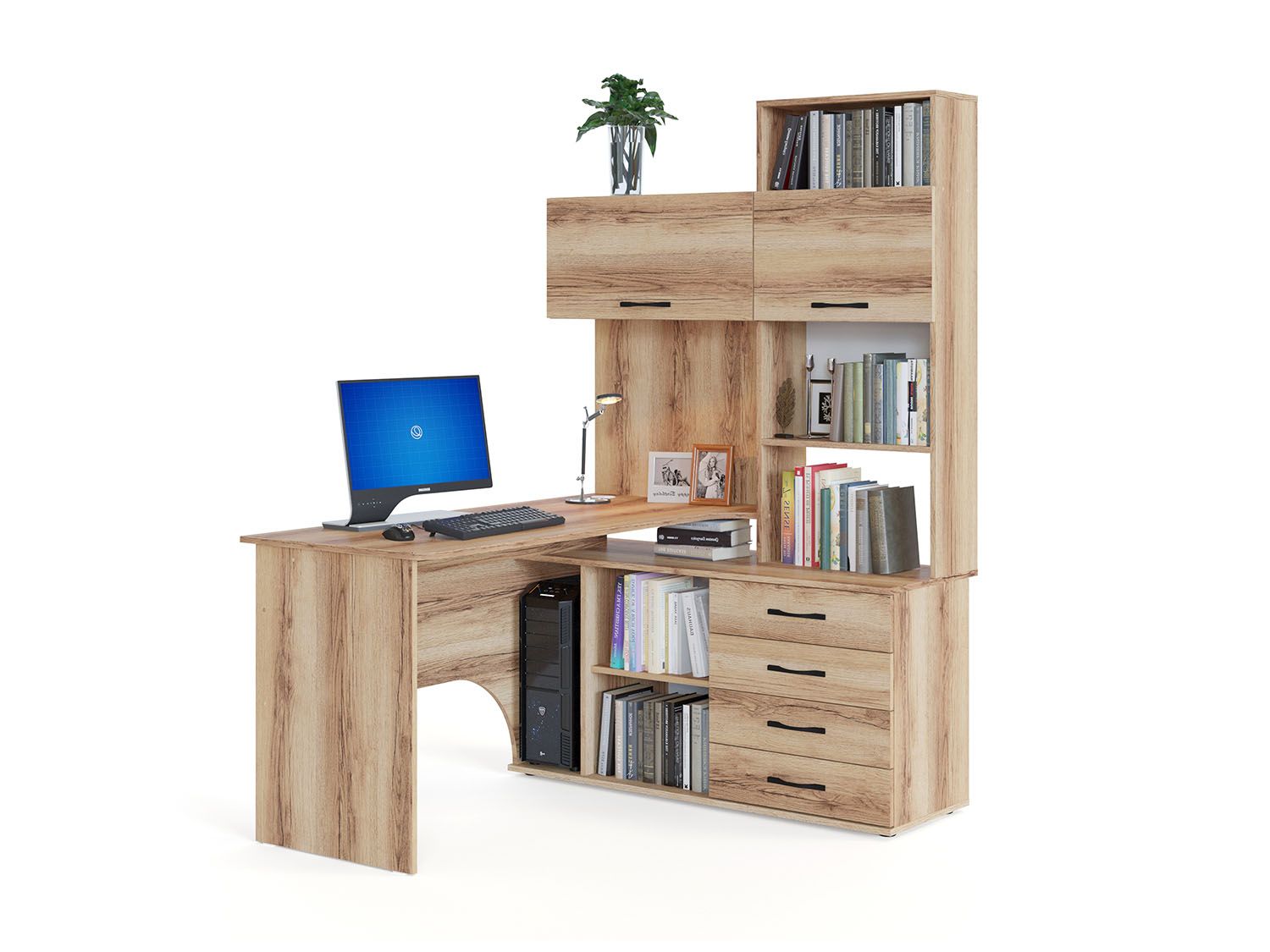 Компьютерный стол КСТ-14.1П Дуб Делано