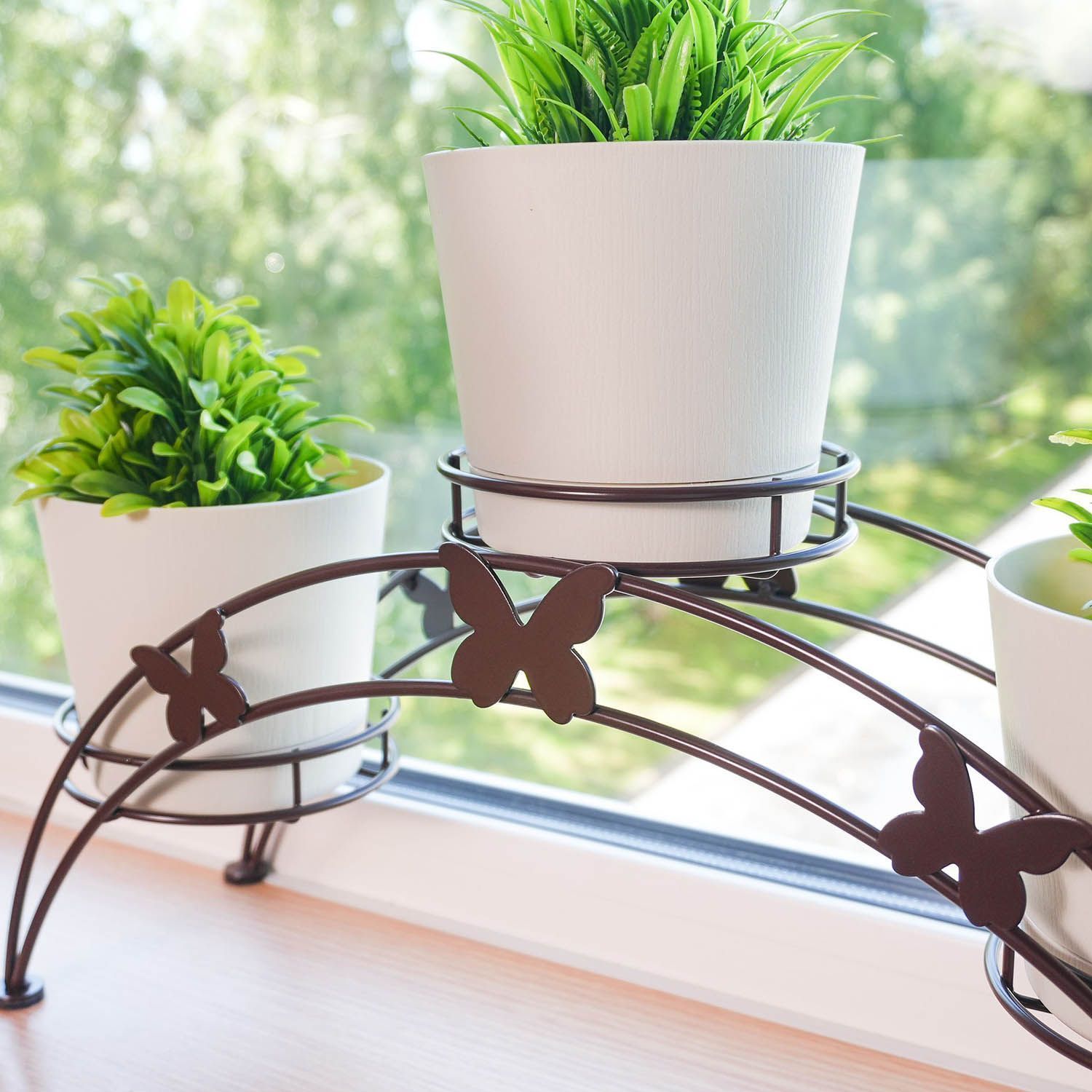 Подставка для цветов Арка 3 Коричневый