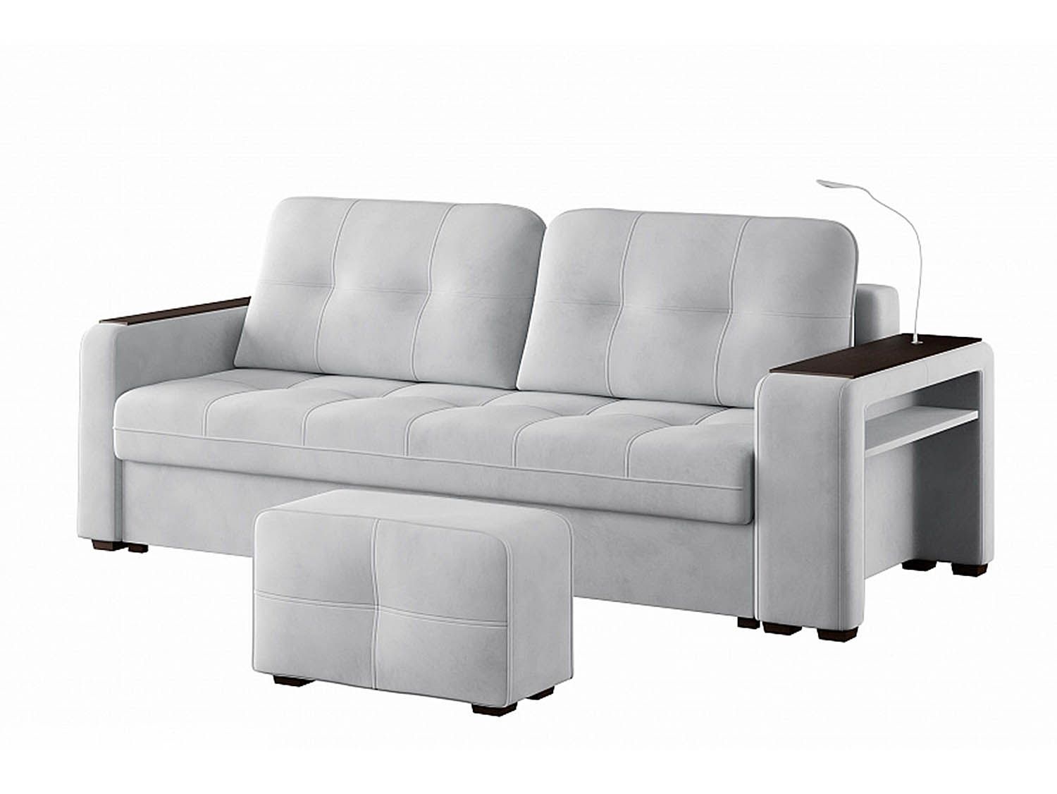 Диван Смарт 4 пуф справа Б3-3Т-Б4 СК Ультра Смог