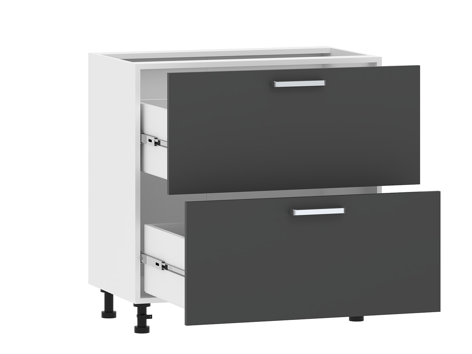Борги 100.05 800 тумба кухонная / Белый/Антрацит