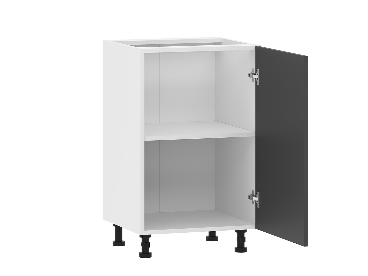 Борги 100.01 500 тумба кухонная / Белый/Антрацит