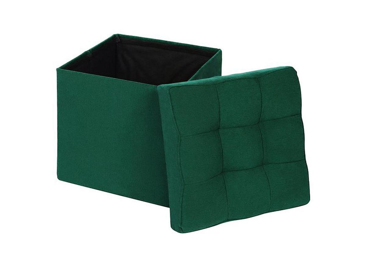 Пуф складной велюр Зеленый