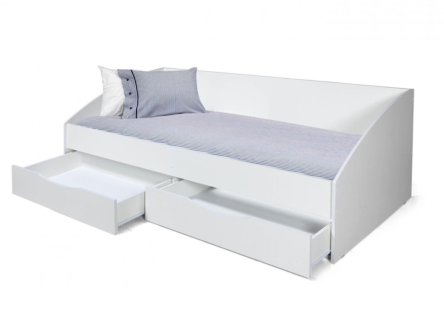 Фея-3 кровать одинарная симметричная / белый