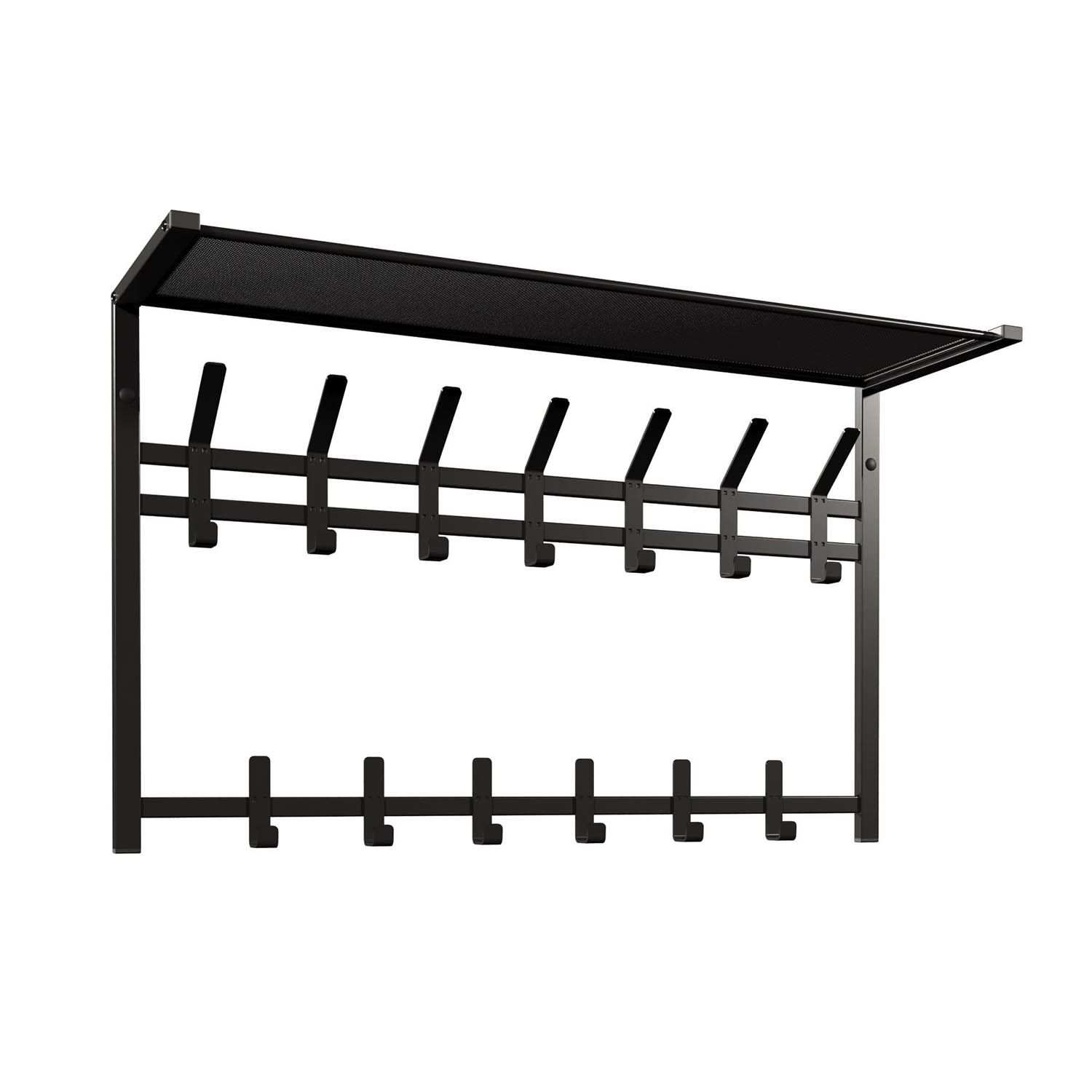 Вешалка с полкой 2-х ярусная Торонто 32 Черный