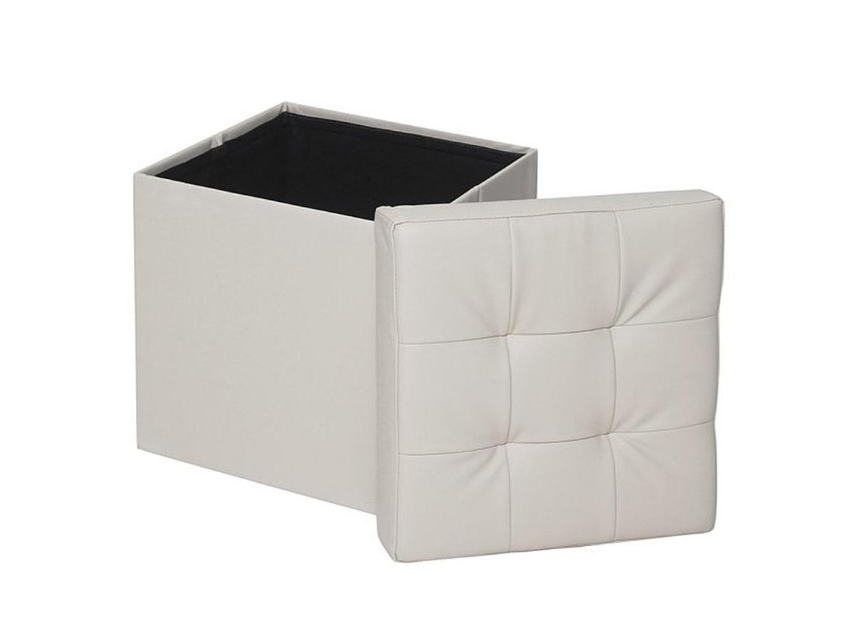 Пуф складной экокожа Светло-Бежевый