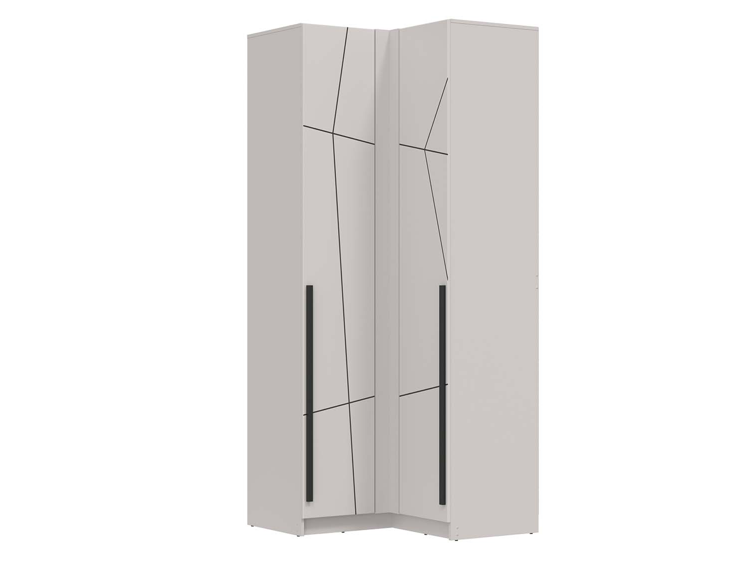 67.26 Брандо шкаф угловой МДФ геометрия - Кашемир