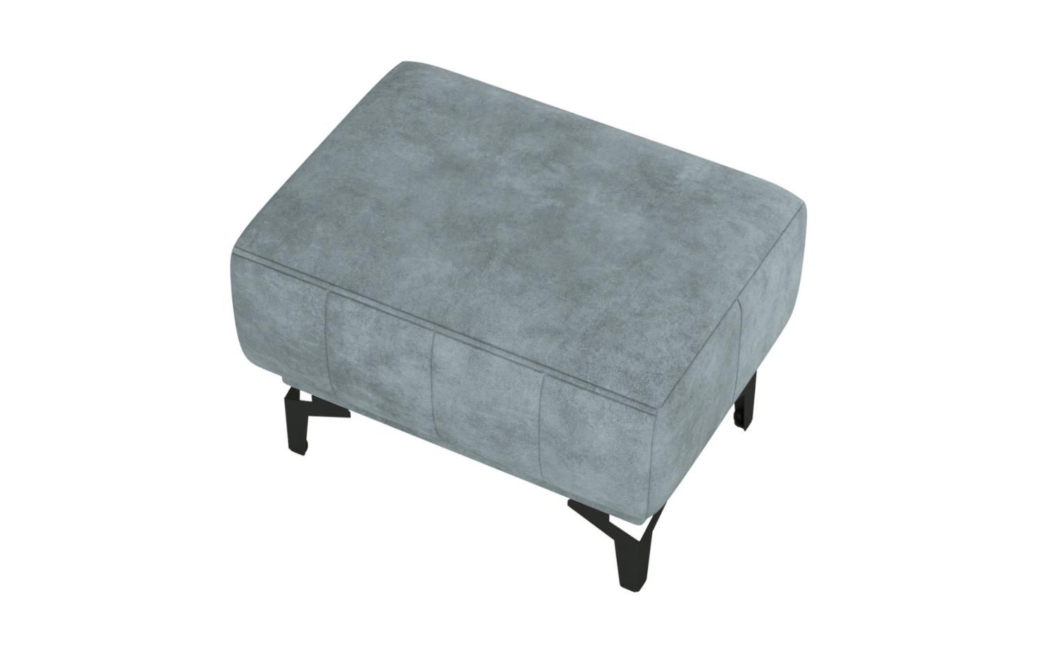 Одри пуф велюр сине-зеленый