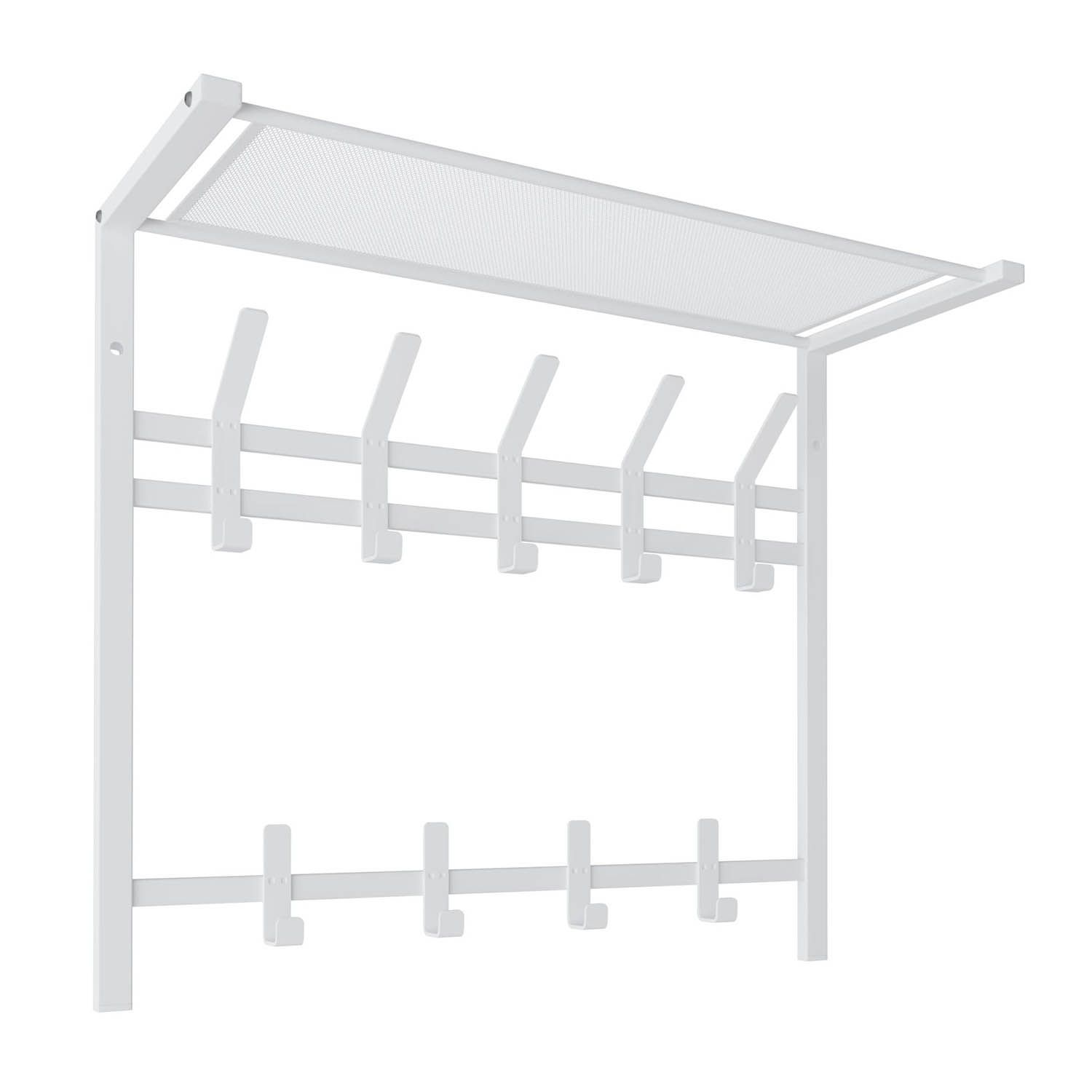 Вешалка с полкой 2-х ярусная Торонто 22 Белый