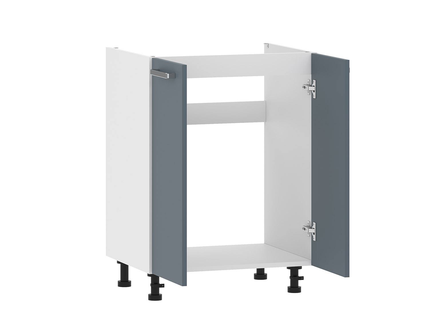 Борги 100.04 600 тумба под мойку / Белый/Маренго