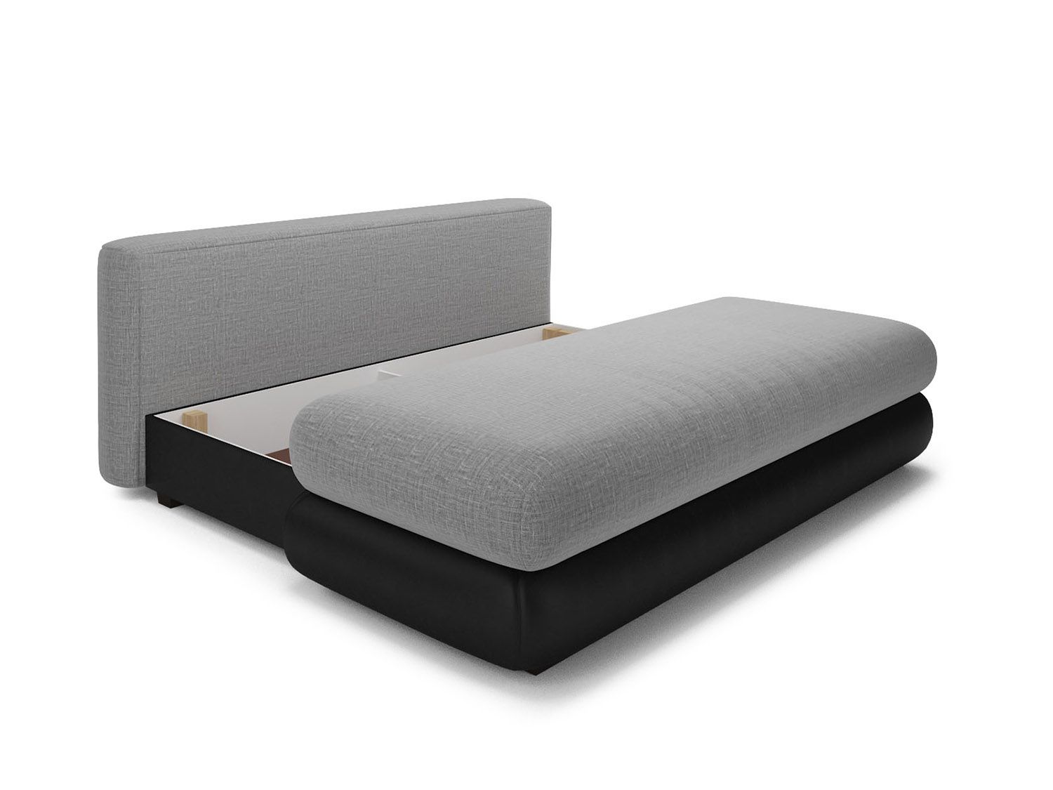 Диван Фиджи рогожка серая