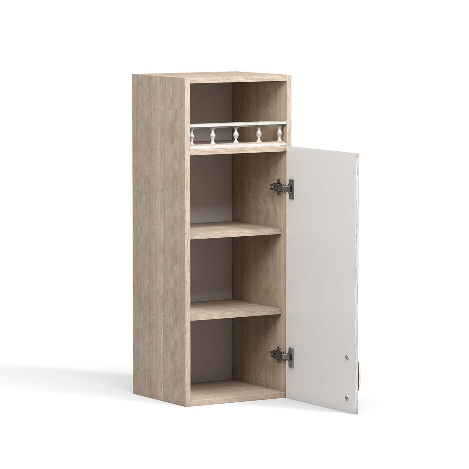 Флоренция шкаф навесной ШКН 350 П / Ясень/Ясень патина В 920