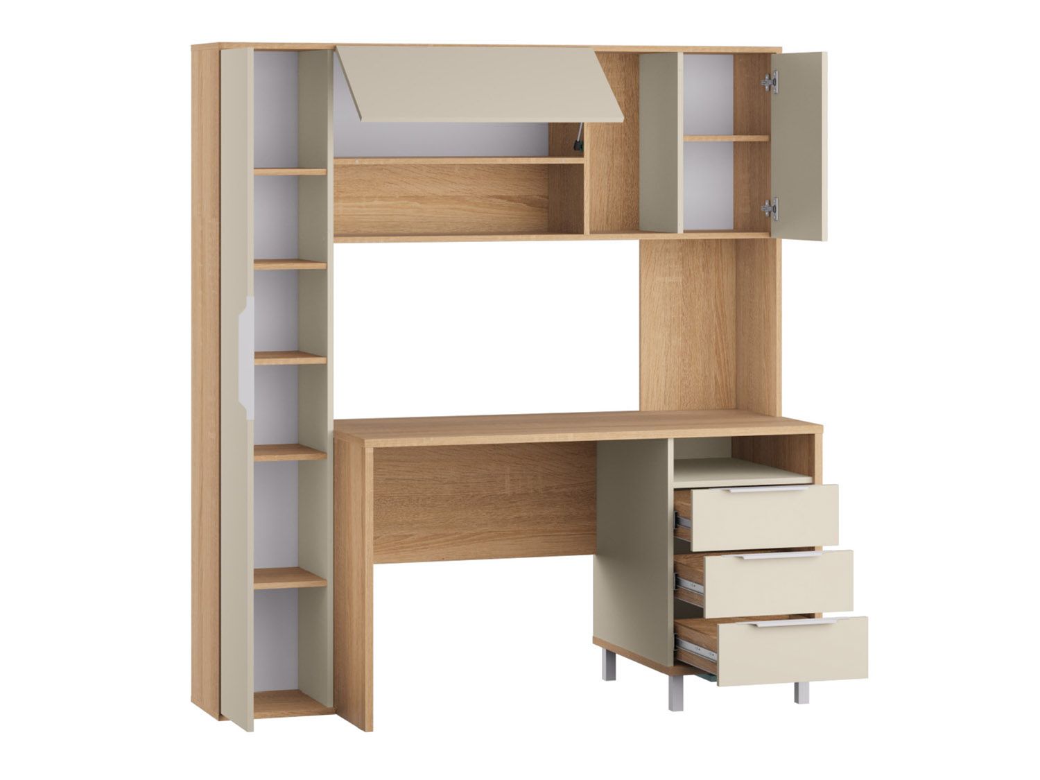 Комфорт Стол компьютерный 12.95 Дуб Сонома / Сатин