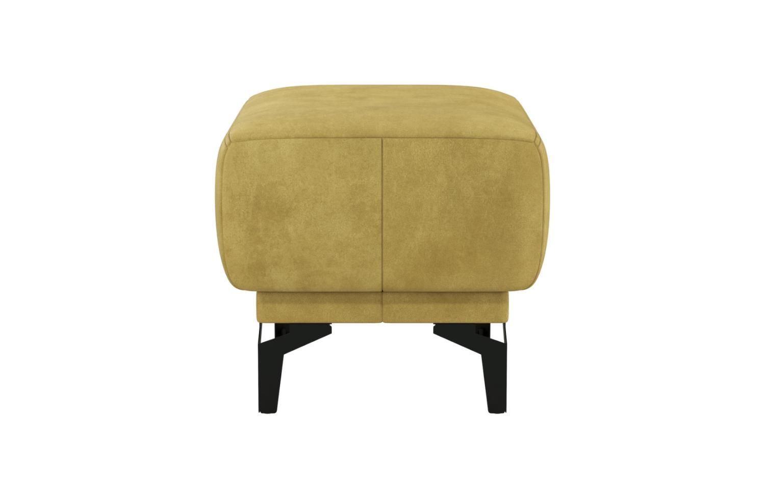 Одри пуф велюр горчичный
