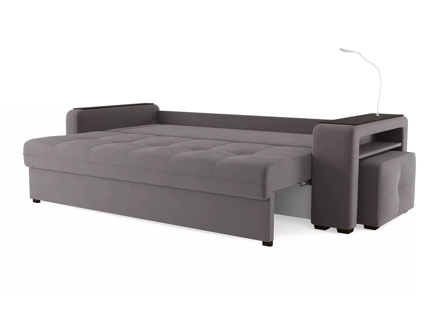 Диван Smart 4 пуф справа Б3-3Т-Б4 СК Велюр Velutto 19