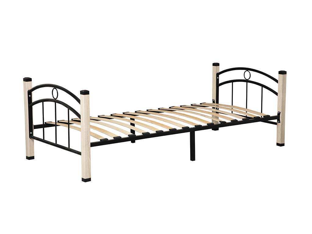 Скарлетт кровать односпальная 900 Дуб Сонома/черный