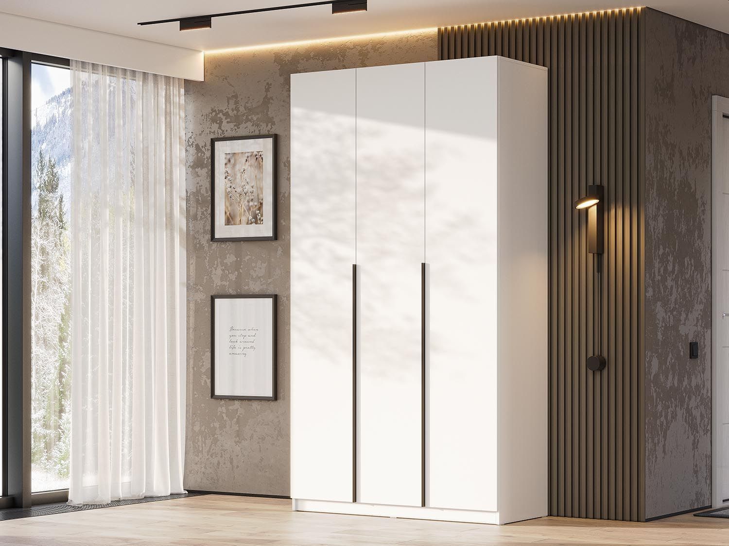 ШК 5 шкаф 1200 + полки 2 комплекта / Белый