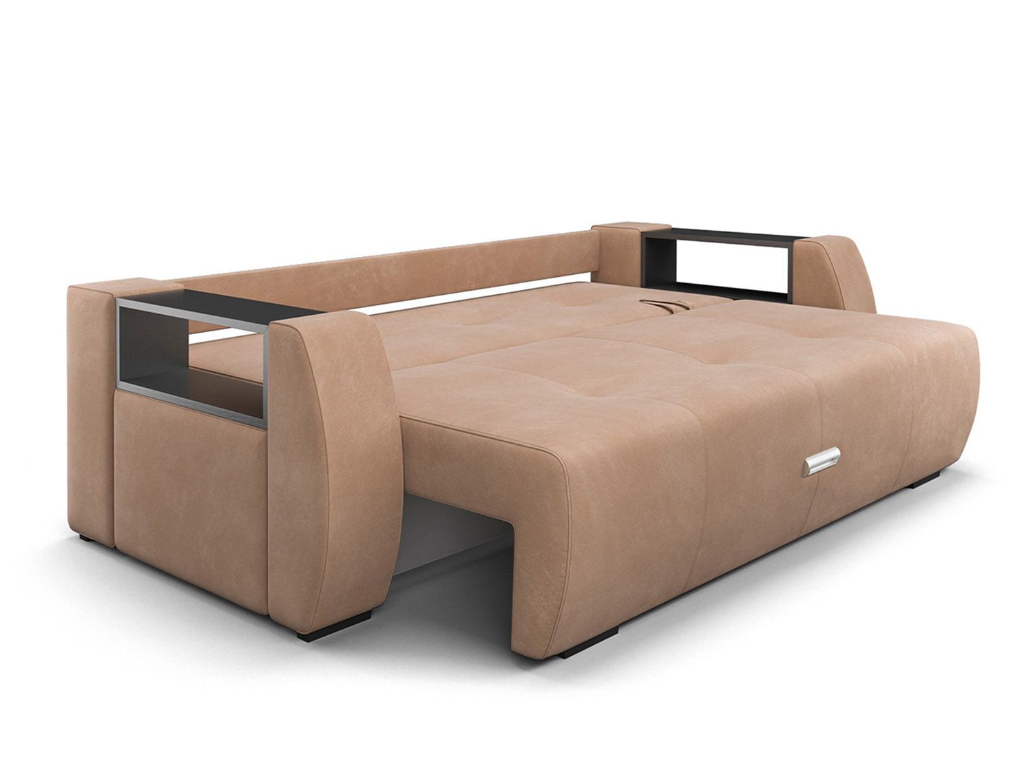 Диван Мальтида бежевый Luna 061 + подушки коричневый Luna 092