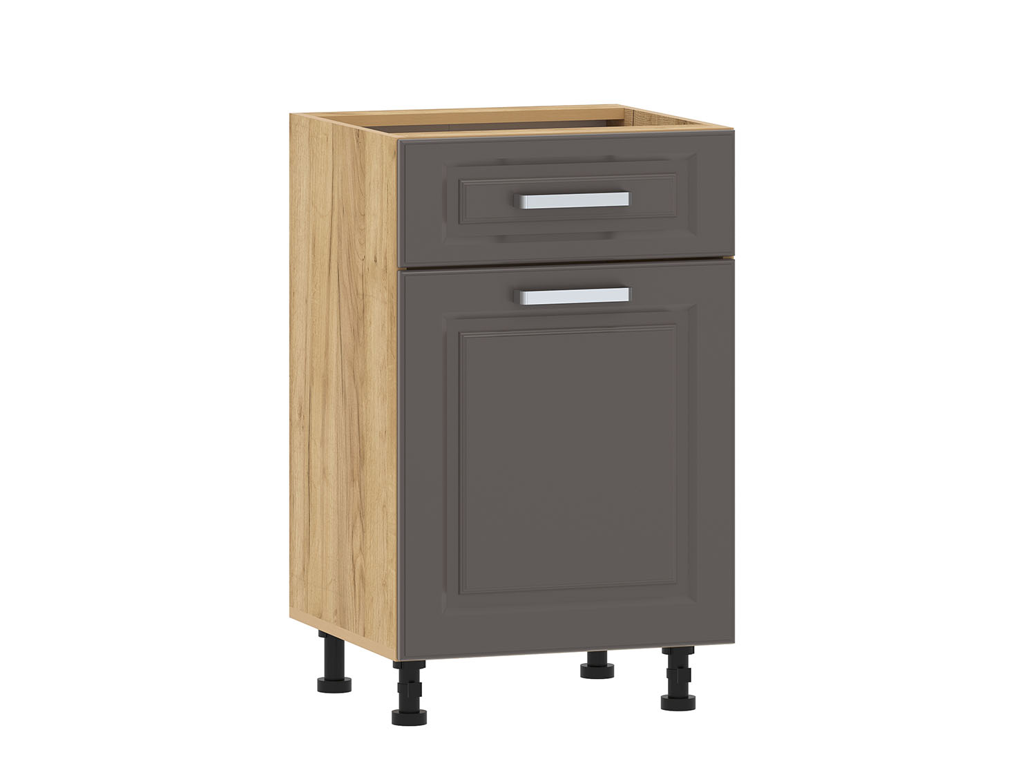 Вокс 100.08 500 тумба кухонная / Дуб крафт золотой/Графит