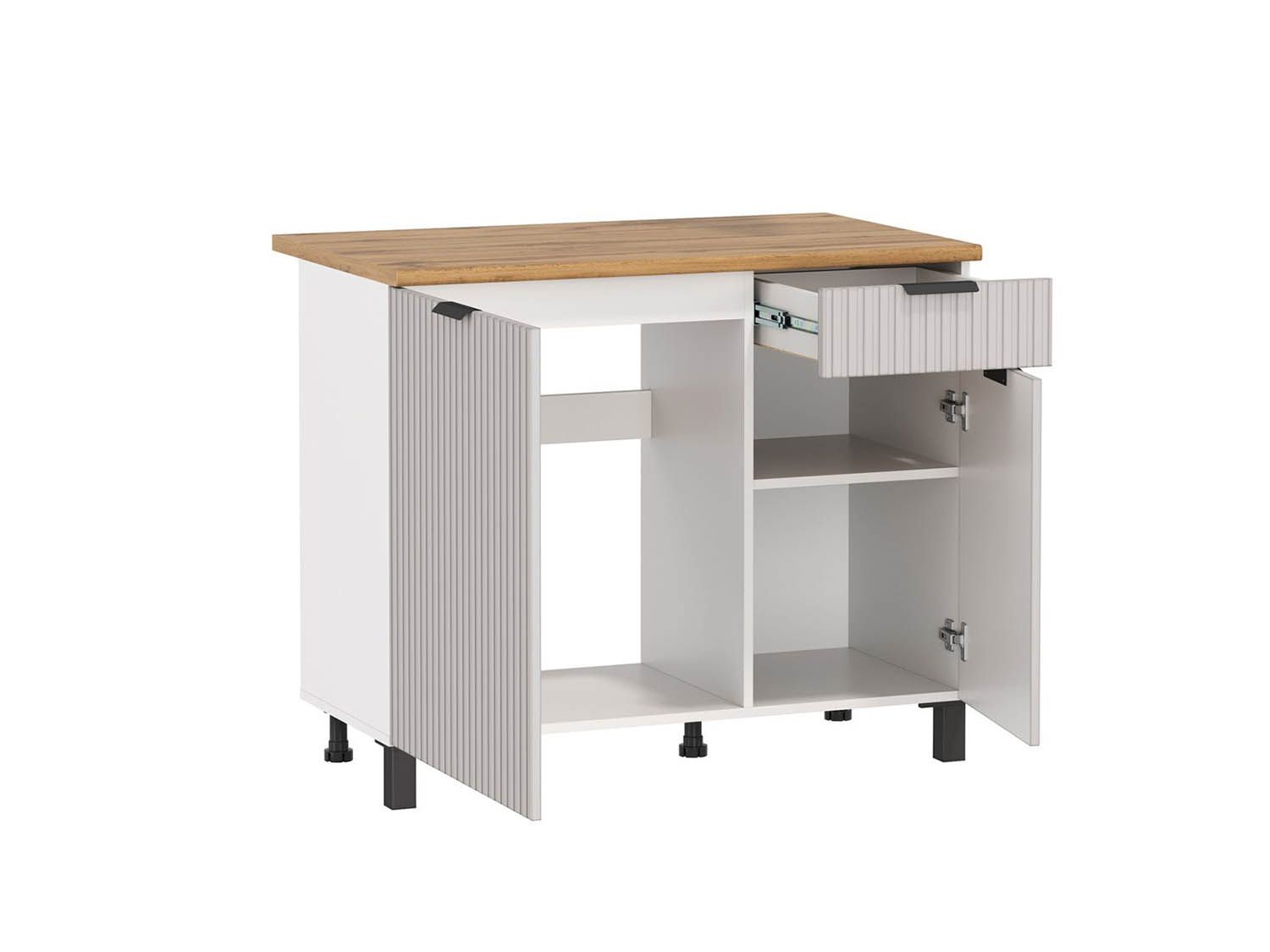 Кухня Венера 1000 МДФ Кашемир фрезерованный