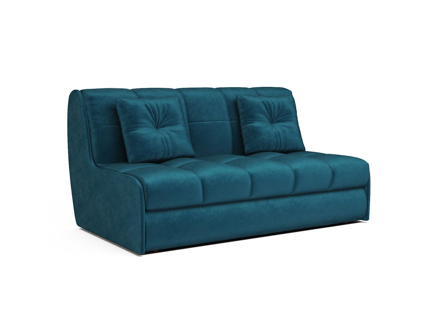 Диван Аккордеон Барон №2 бархат сине-зеленый  STAR VELVET 43 BLACK GREEN