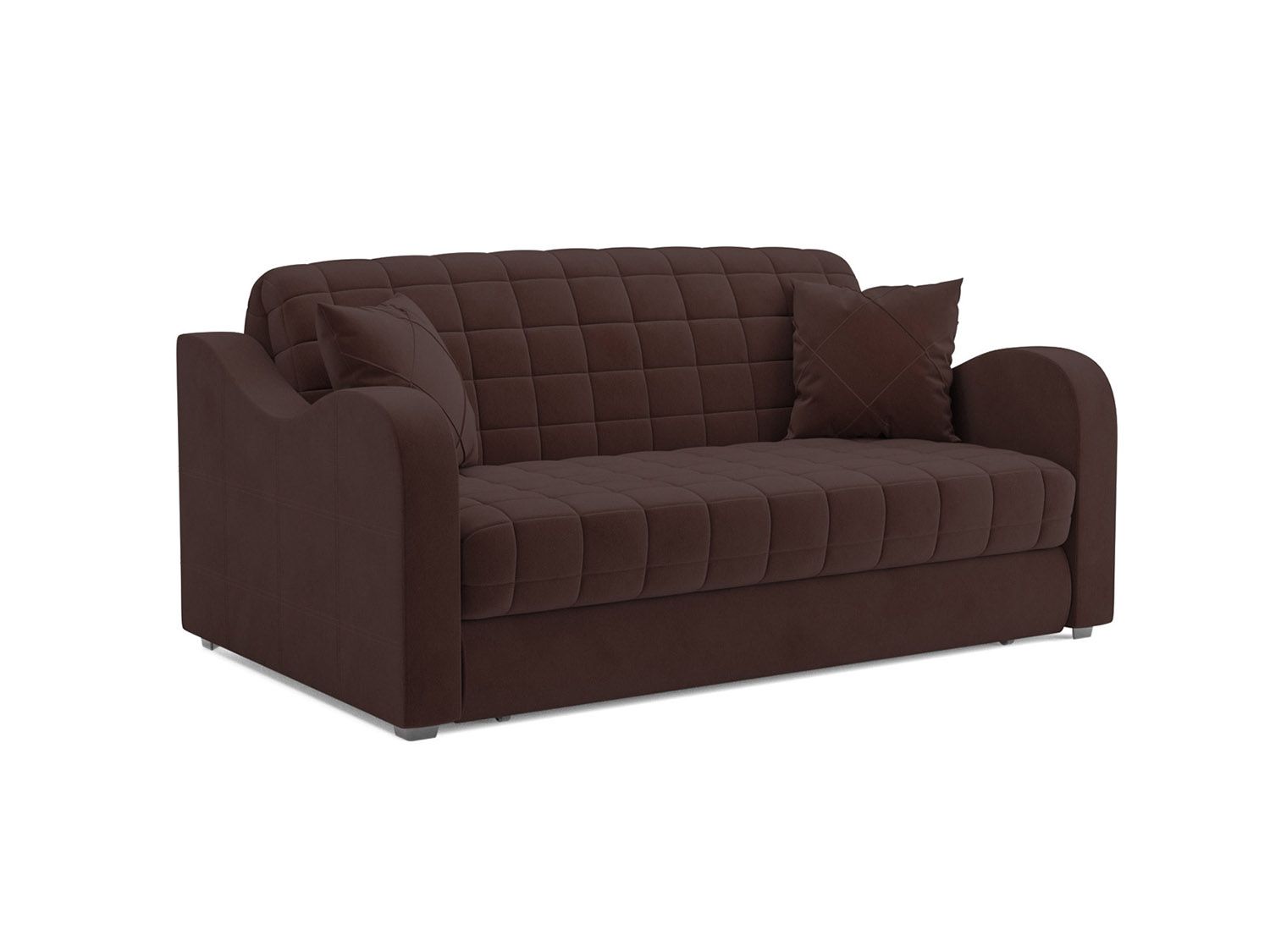 Диван Аккордеон Барон №4 велюр шоколад HB-178 16