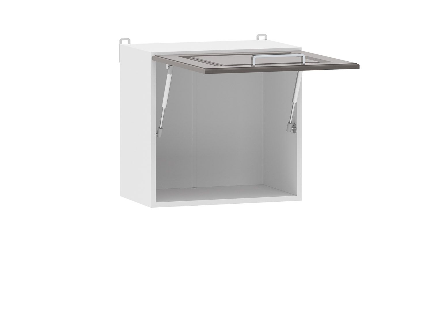 Вокс 100.39 шкаф навесной (500) Белый / Графит