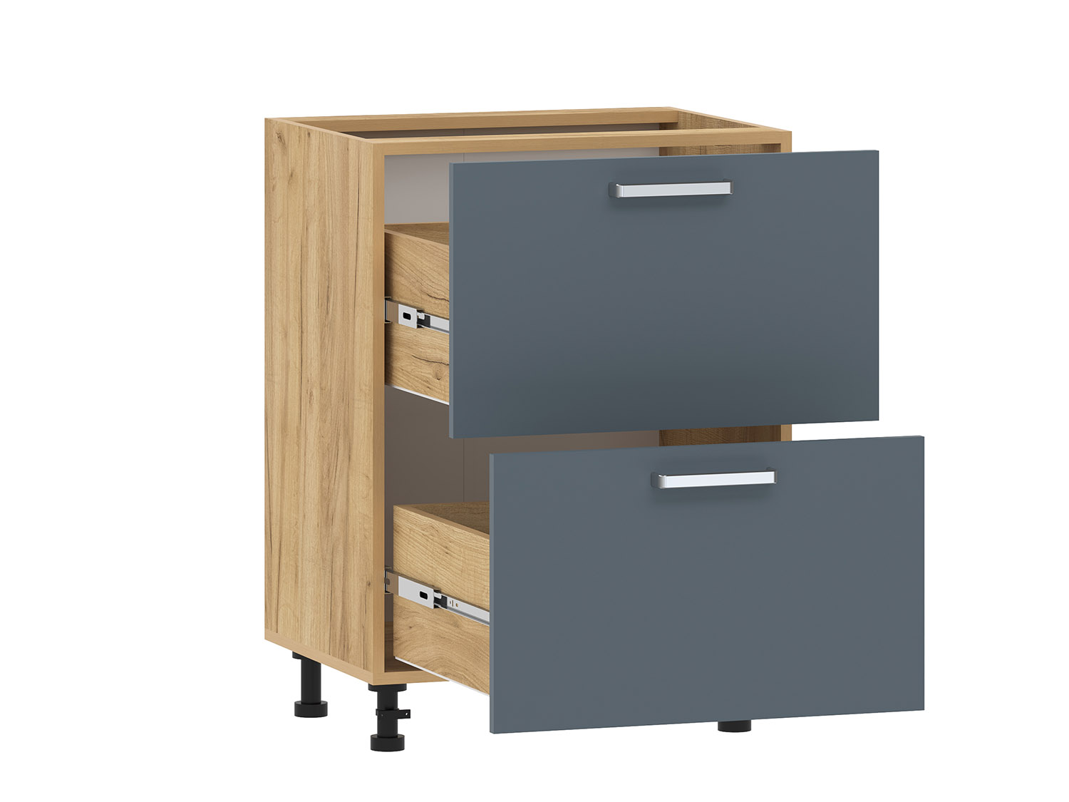 Борги 100.05 600 тумба кухонная / Дуб Крафт золотой/Маренго