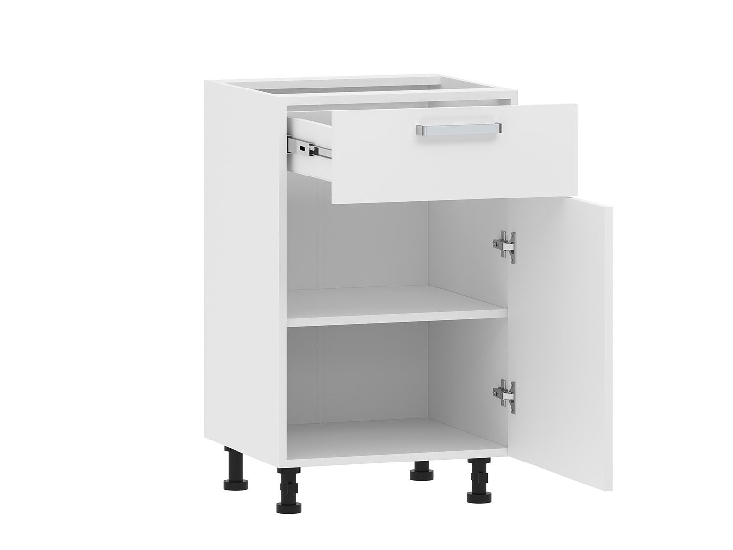 Борги 100.08 тумба кухонная (500) Белый / Белый