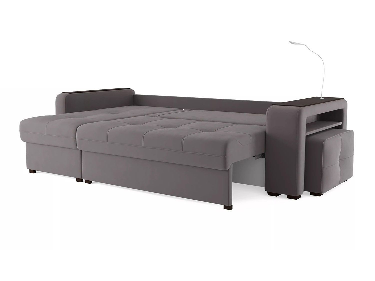 Диван угловой Смарт 4 Б3-1Пф-2Т-Б4 Велюр Велютто 19