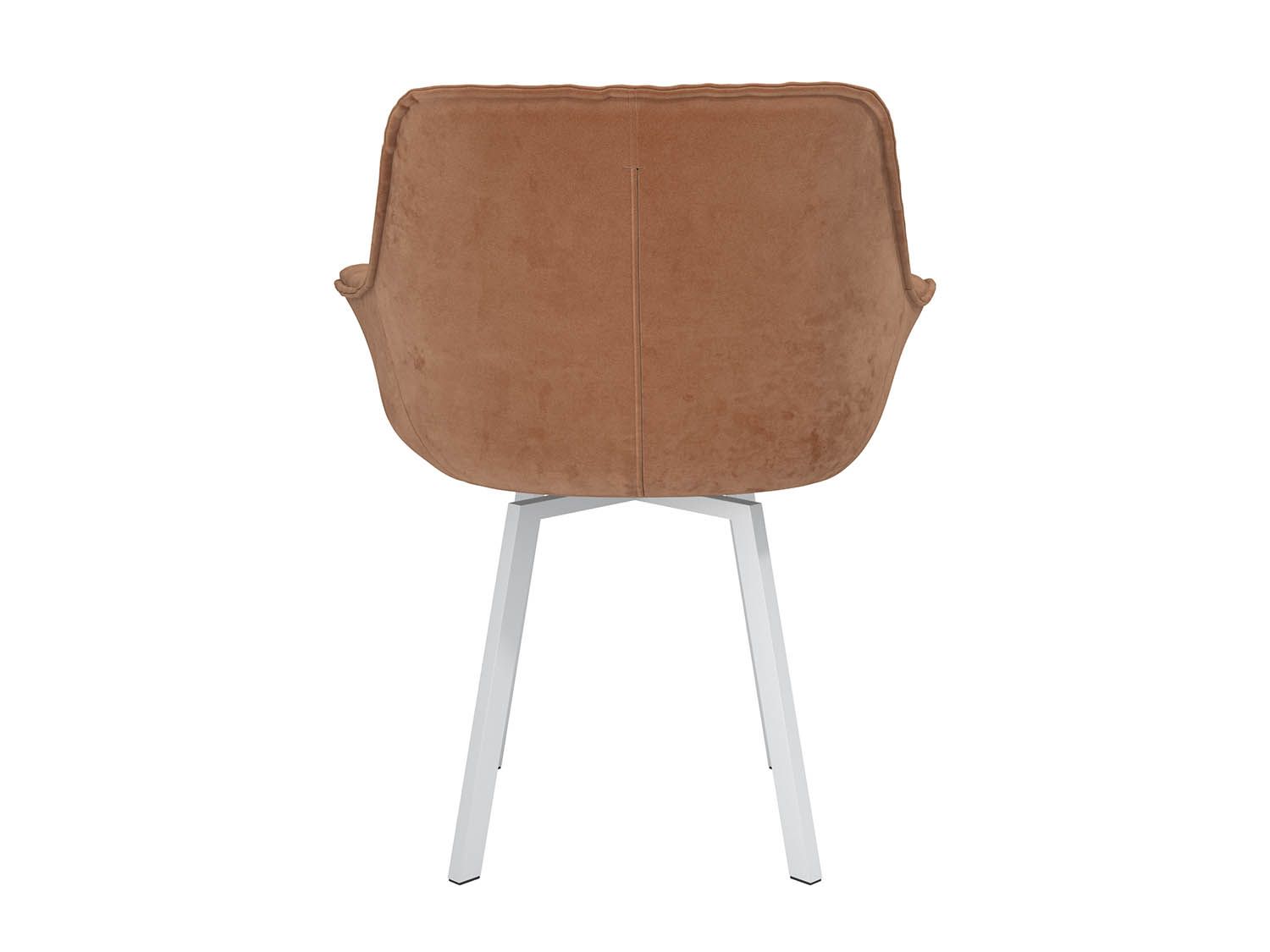 Квинта стул велюр тенерифе корица / белый