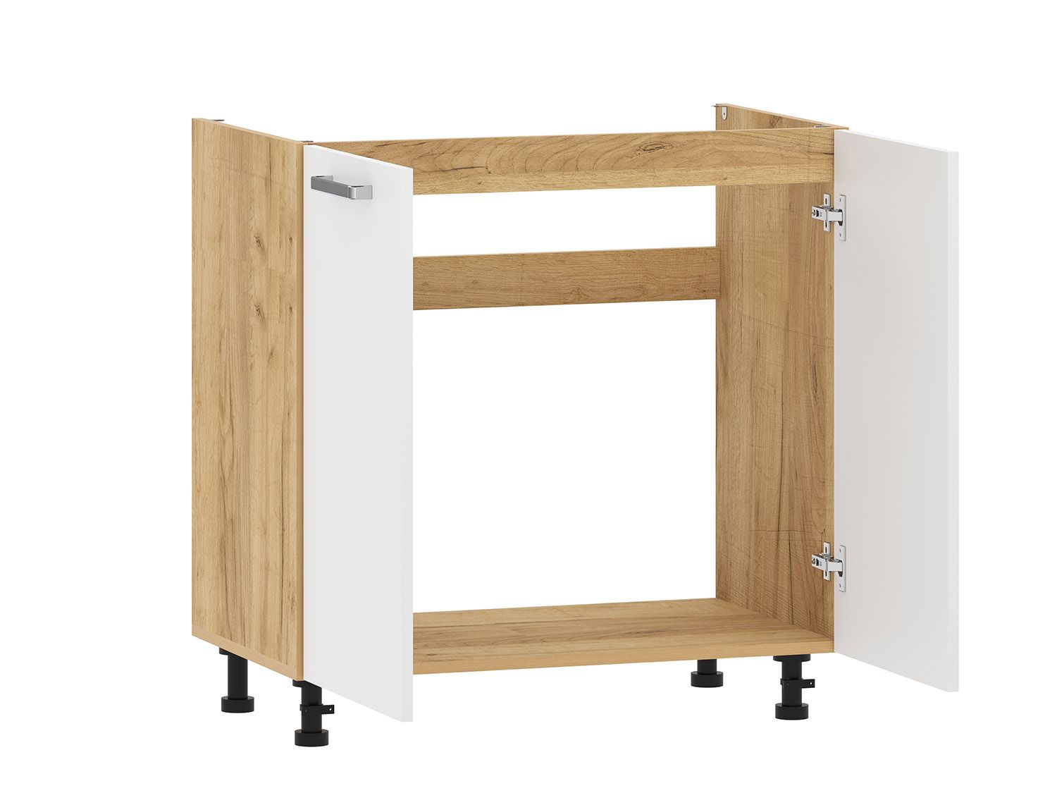 Борги 100.04 тумба под мойку (800) Дуб Крафт золотой / Белый