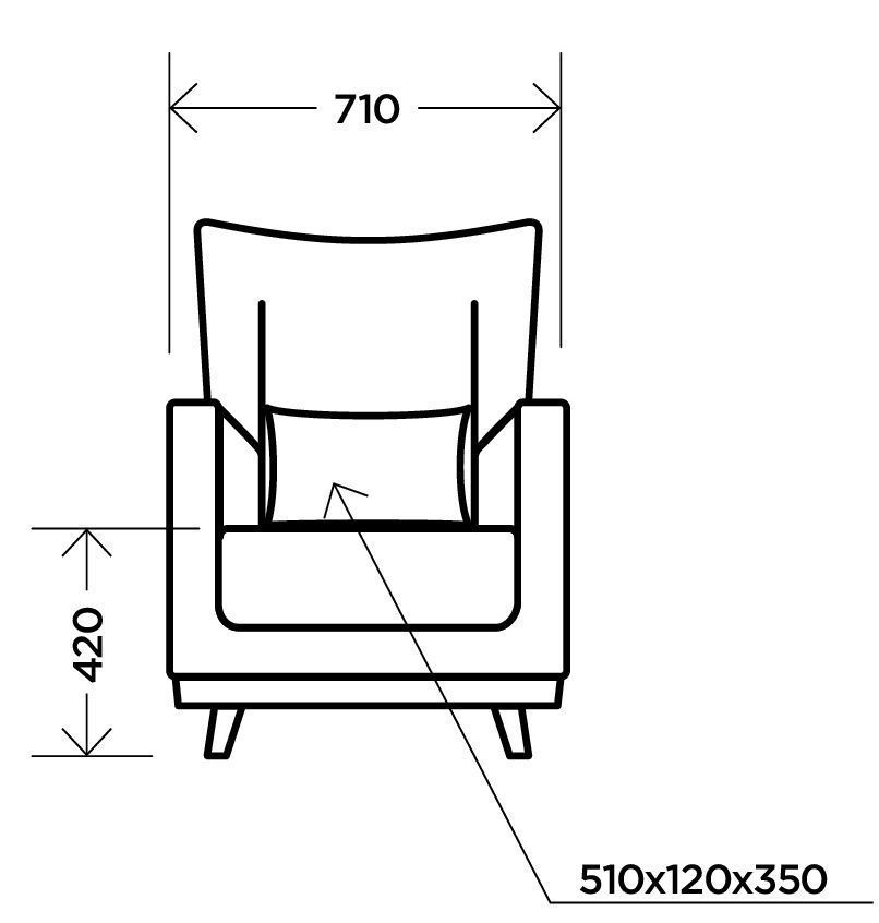 Кресло Интерьерное бирюзовый