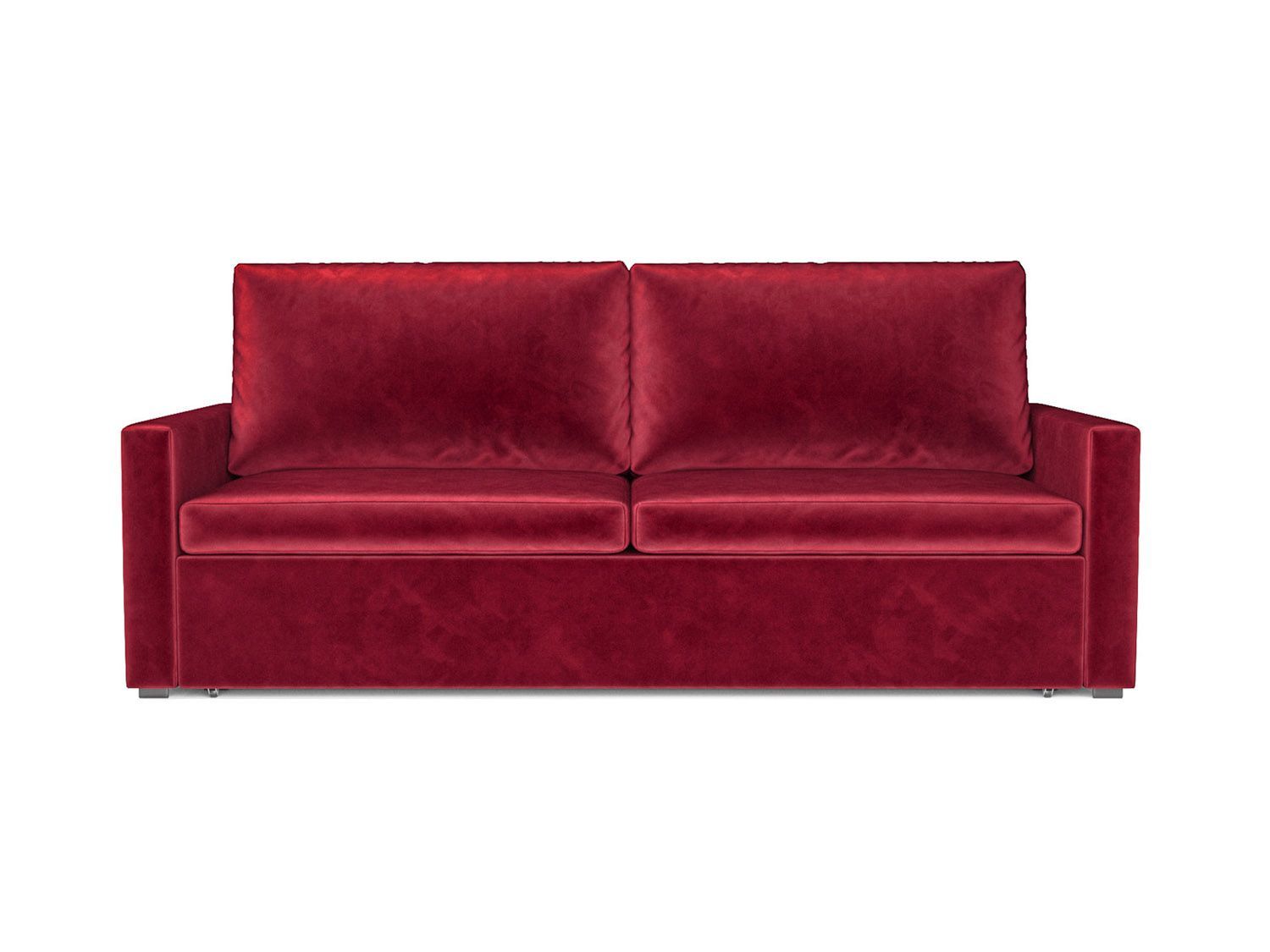 Диван Поло бархат красный  STAR VELVET 3 DARK RED