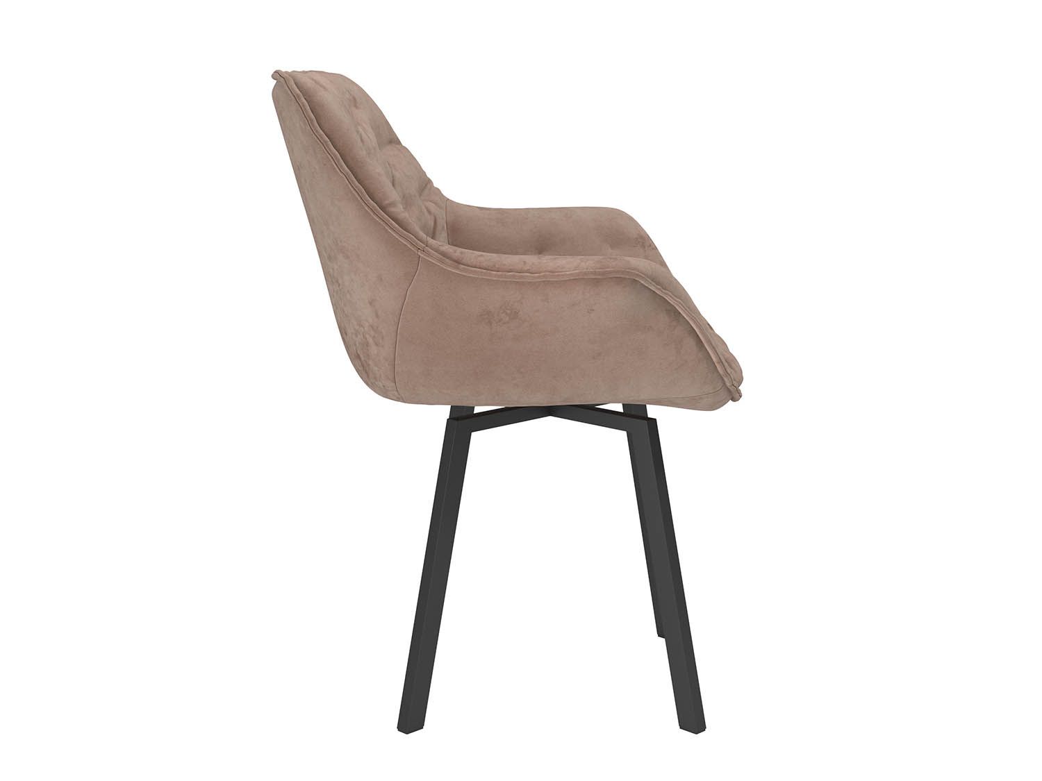 Квинта стул велюр тенерифе хумус / черный