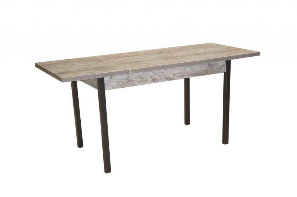 Стол обеденный Бродвей Сосна посадена / черный