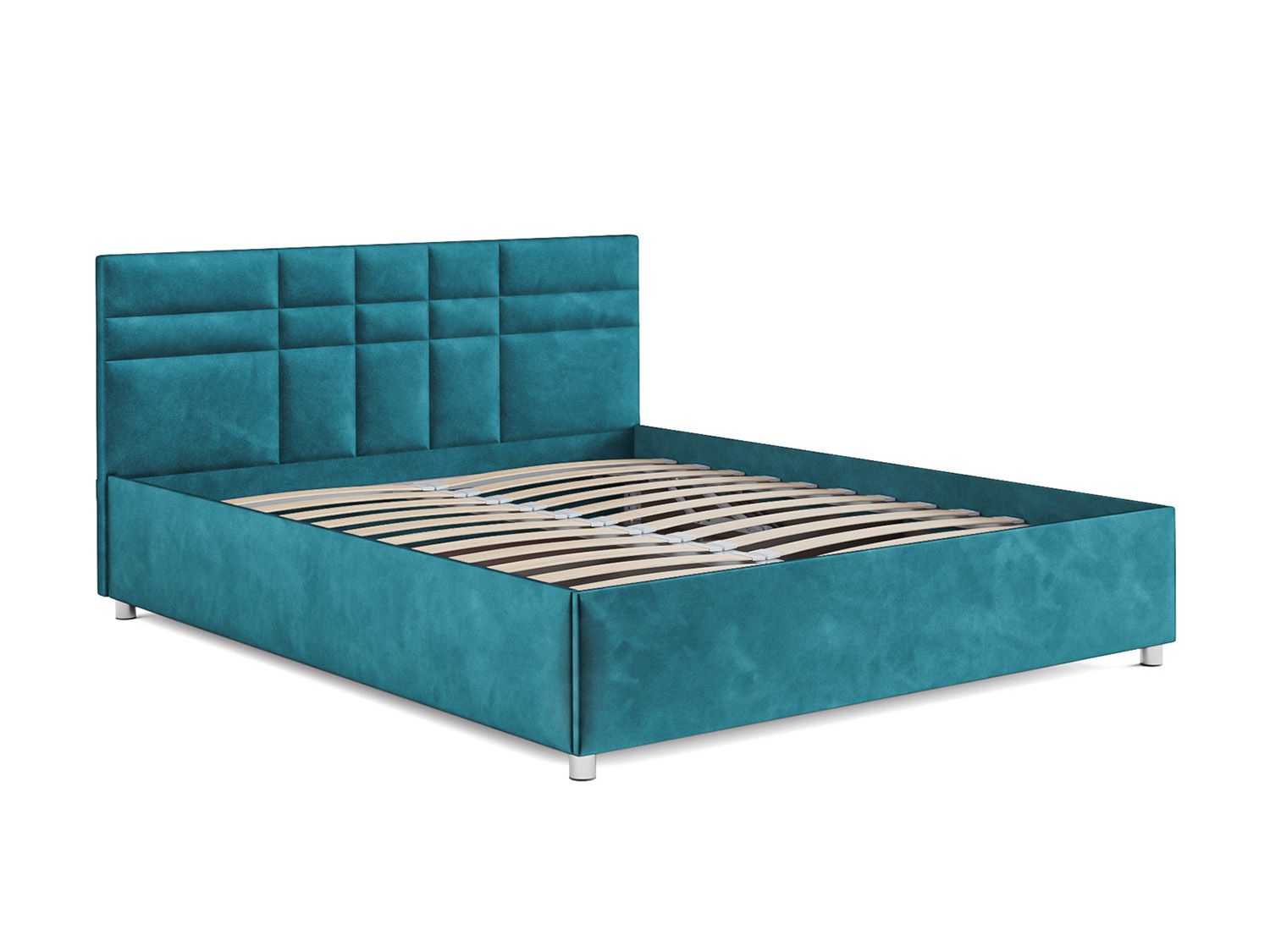 Кровать Нью-Йорк бархат сине-зеленый STAR VELVET 43 BLACK GREEN 160