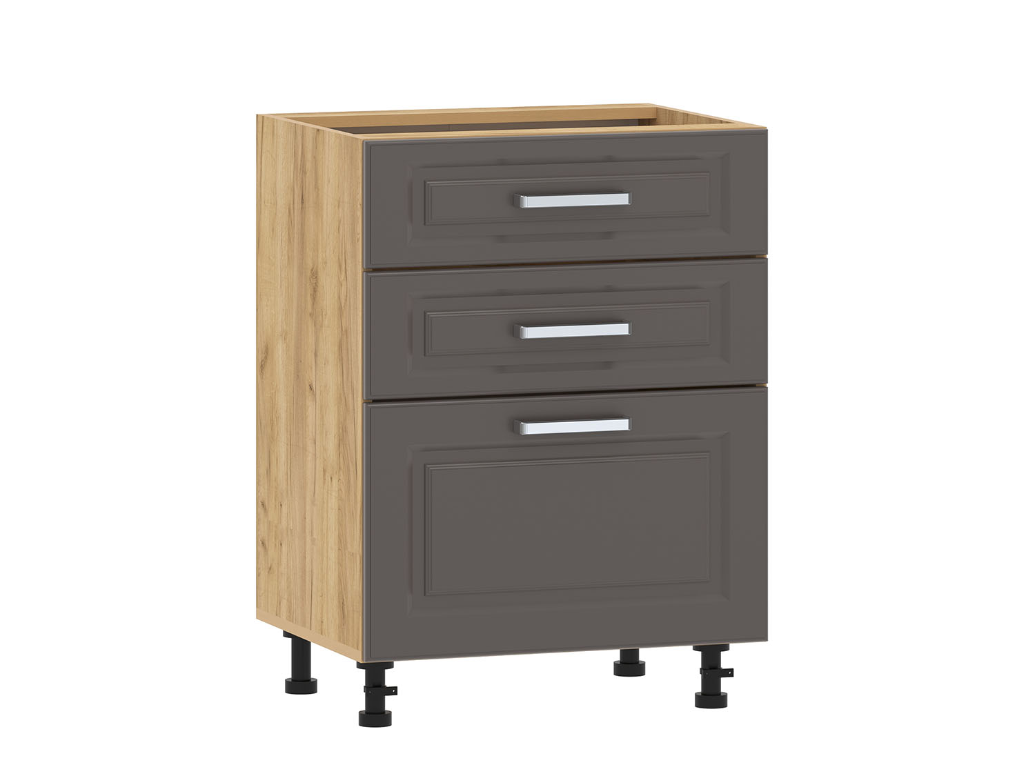 Вокс 100.06 600 тумба кухонная / Дуб крафт золотой/Графит